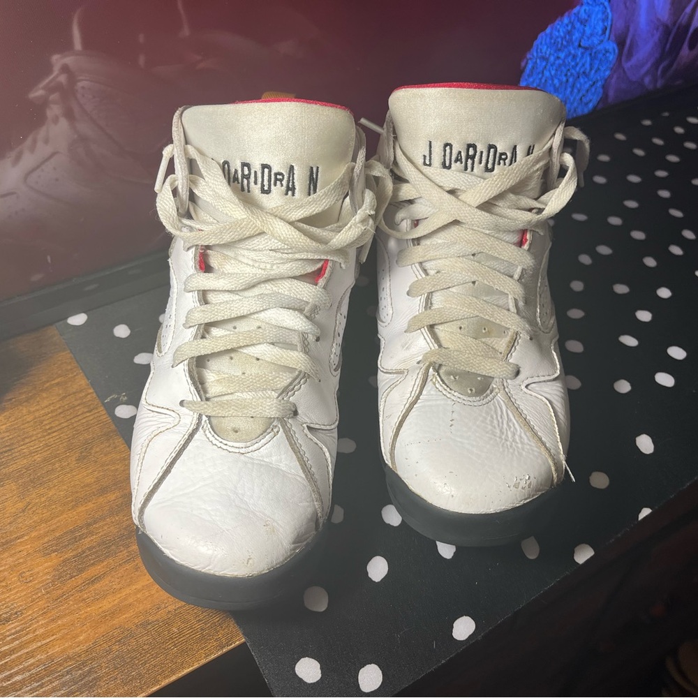 White Leather Sneakers - Picture 5 of 8